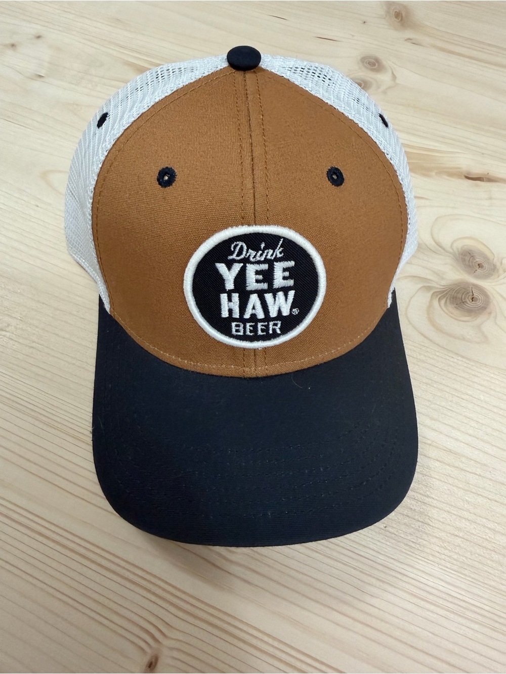 Legacy Brown & Black 'Drink Yee Haw Beer' Trucker Hat